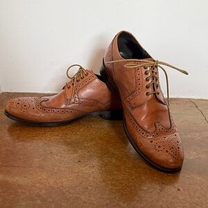 Hugo Boss Classic Tan Leather Brogue Shoes. Size 10